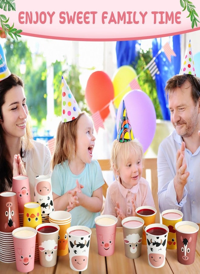 ماكس تشيك مجموعة ماكس تشيك من 120 كوبًا ورقيًا للاستخدام مرة واحدة، بتصميم حيوانات المزرعة، سعة 9 أونصات، مثالية لحفلات أعياد الميلاد. تتضمن المجموعة أكوابًا لطيفة للمشروبات، مثل الخنزير والخروف والدجاج والبطة والحصان والبقرة. - Image 5